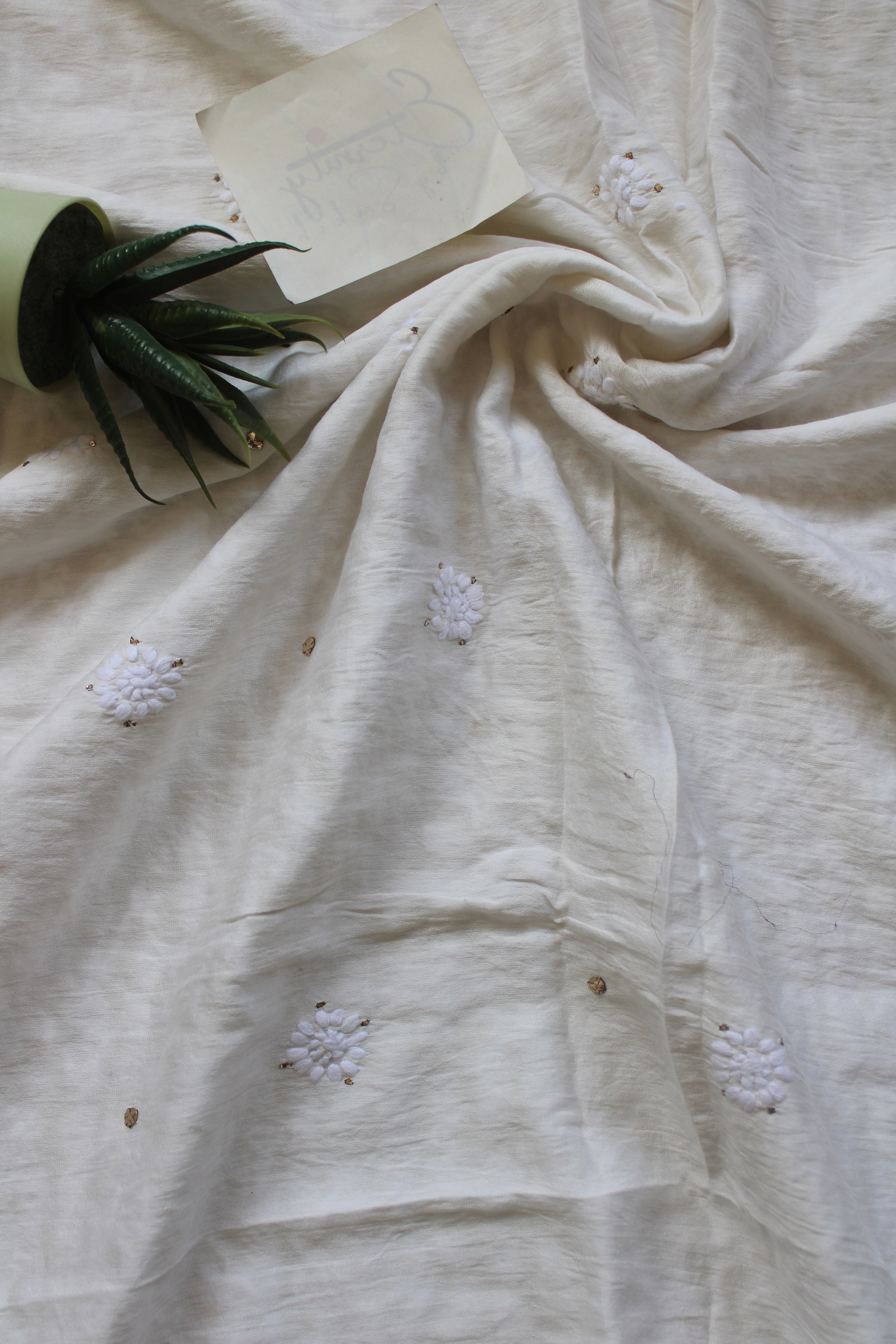 Lucknowi Handcrafted Chanderi Unstitched Mens Kurta Fabric 05