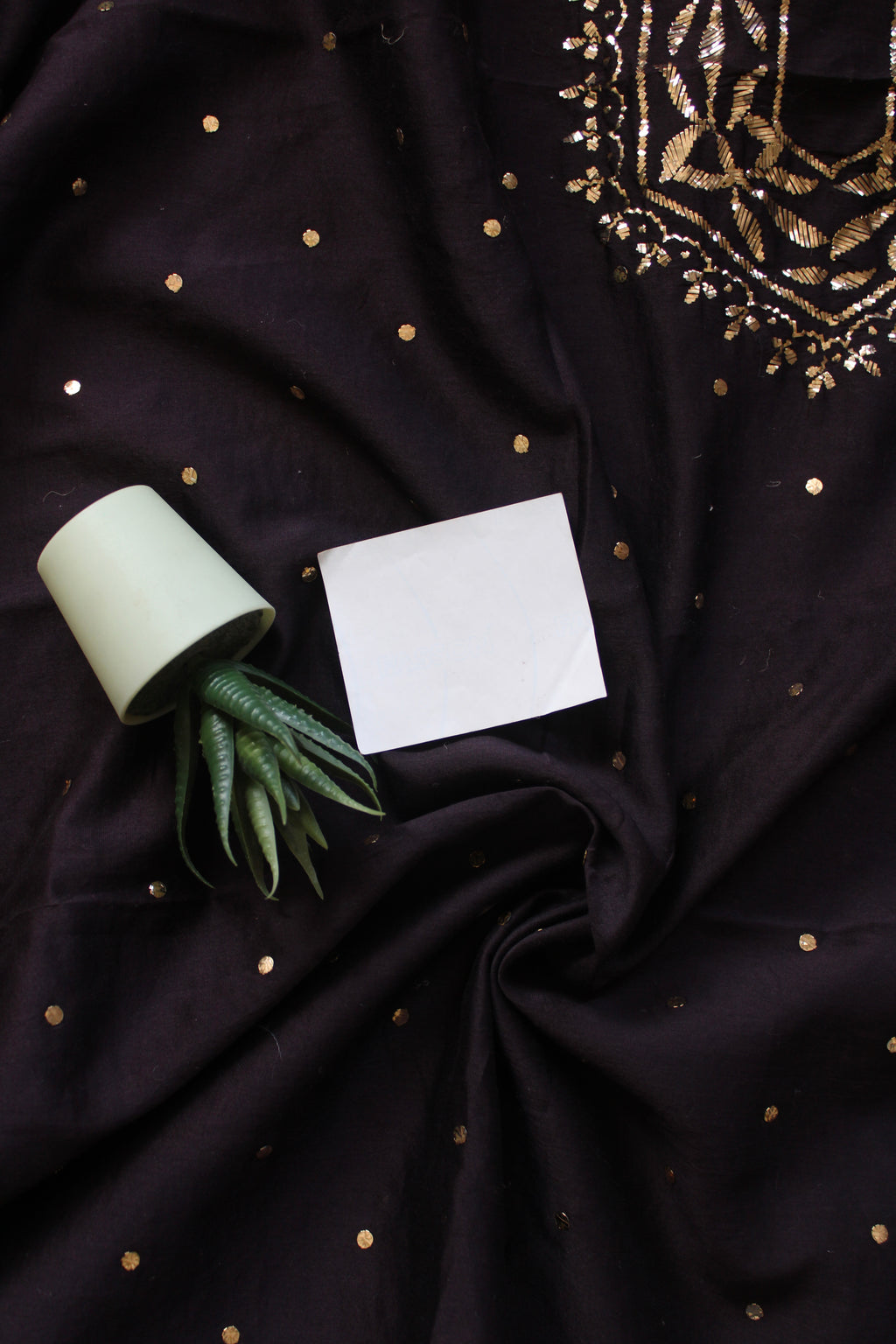 Lucknowi Handcrafted Chanderi Unstitched Mens Kurta Fabric 03