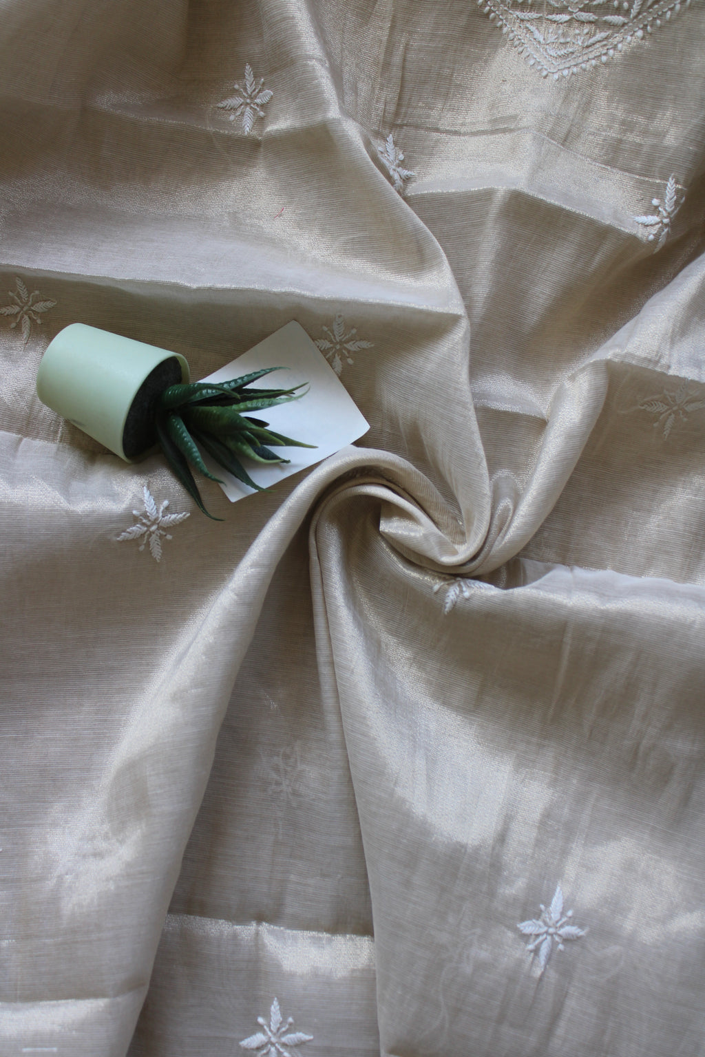 Lucknowi Handcrafted Chanderi Unstitched Mens Kurta Fabric 10