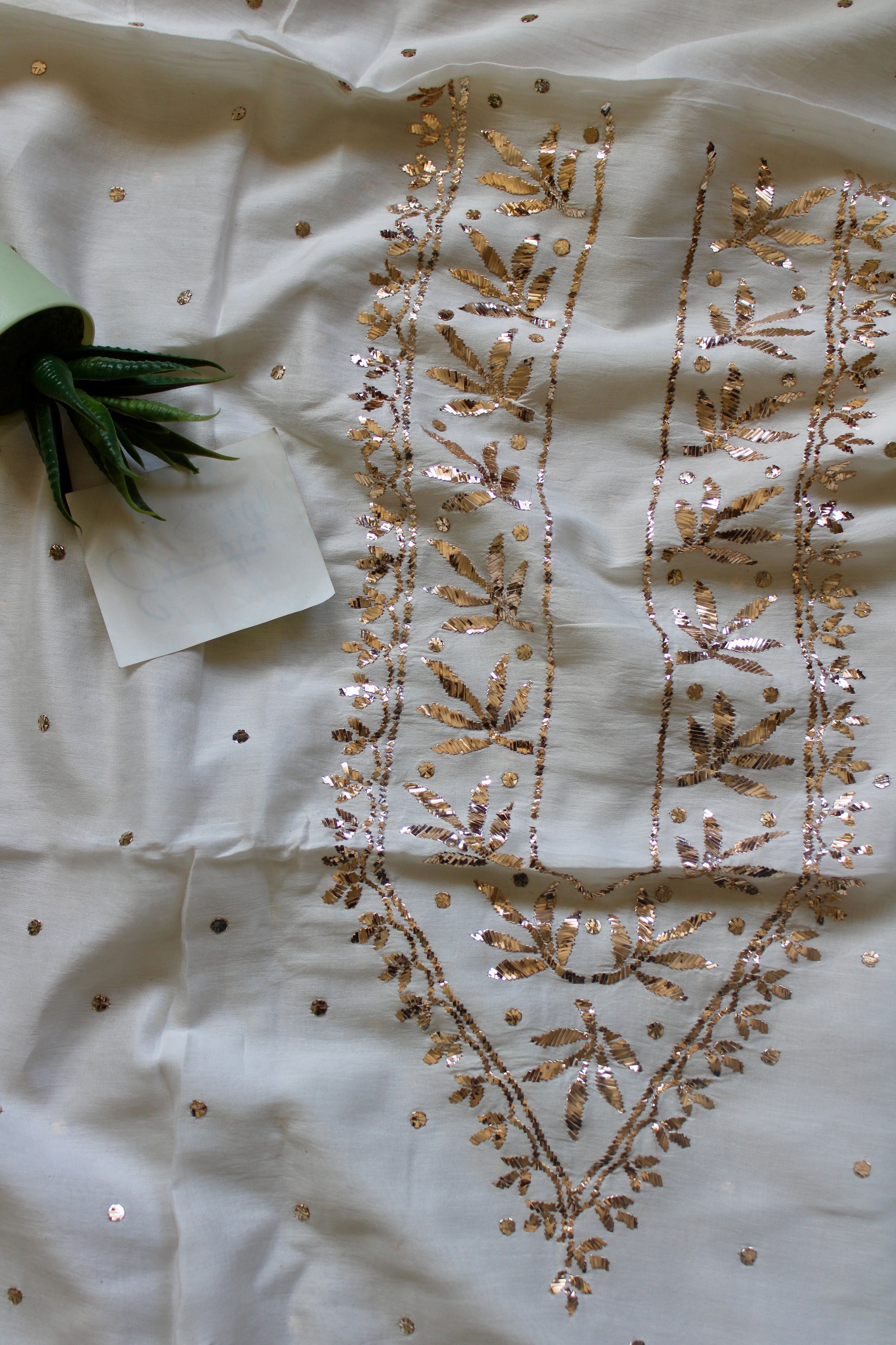 Lucknowi Handcrafted Chanderi Unstitched Mens Kurta Fabric 01