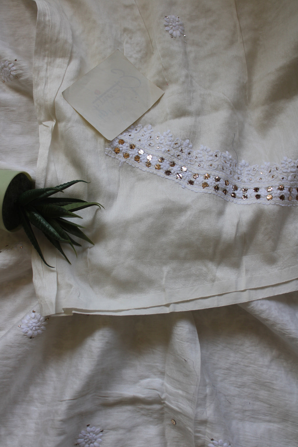 Lucknowi Handcrafted Chanderi Unstitched Mens Kurta Fabric 07