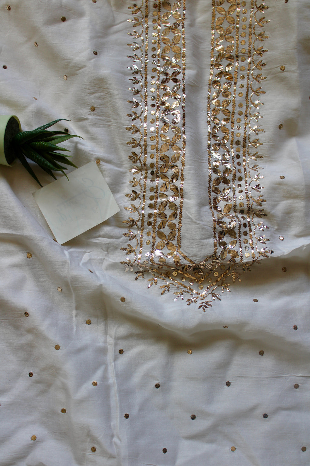 Lucknowi Handcrafted Chanderi Unstitched Mens Kurta Fabric 04