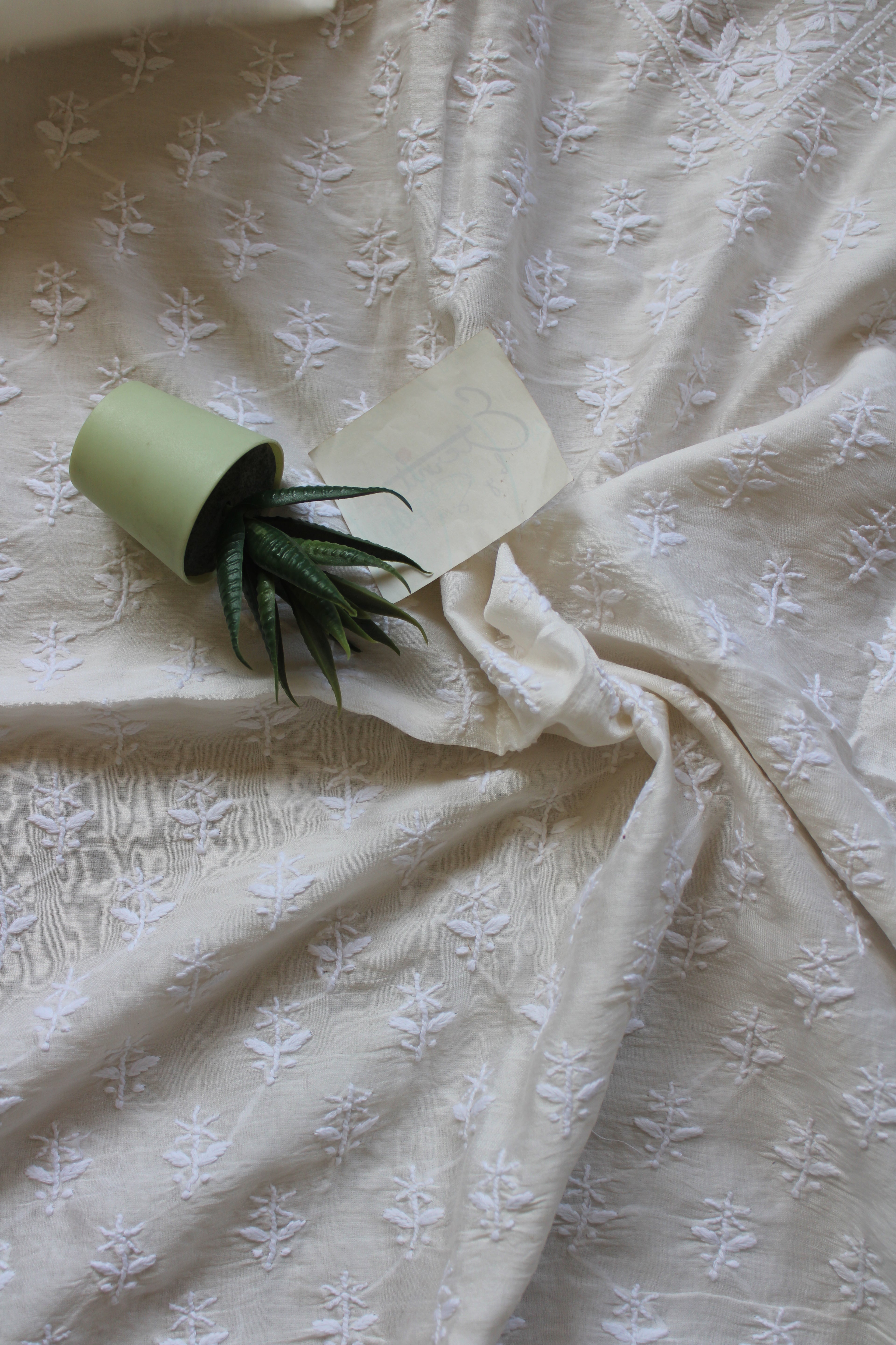 Lucknowi Handcrafted Chanderi Unstitched Mens Kurta Fabric 08