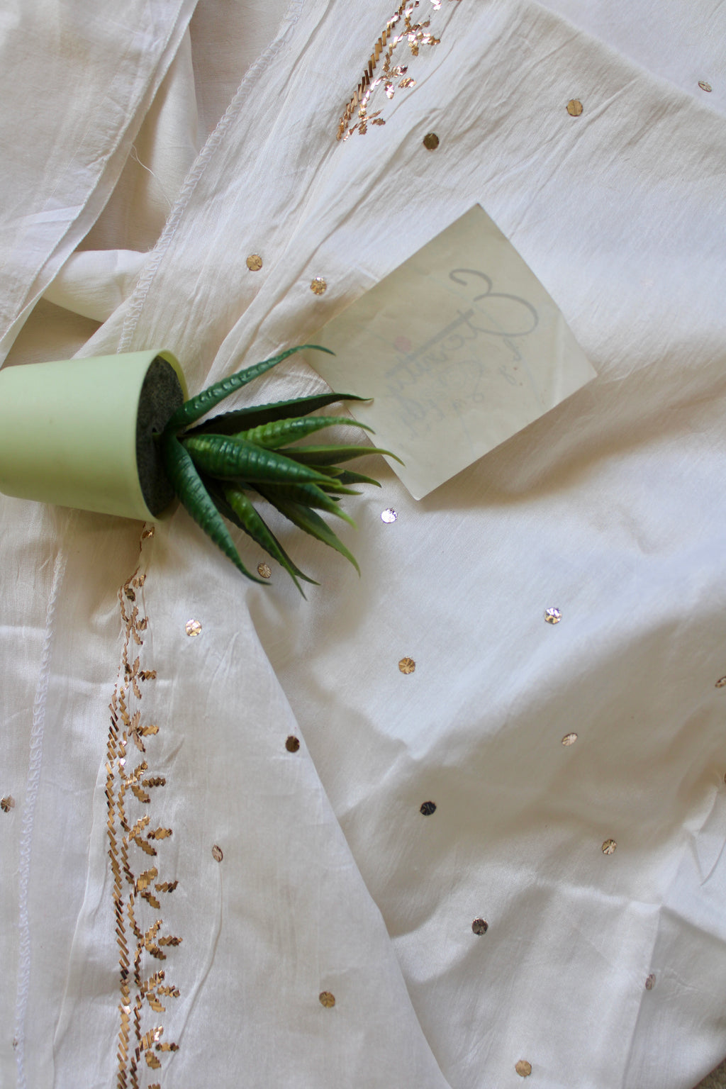 Lucknowi Handcrafted Chanderi Unstitched Mens Kurta Fabric 04