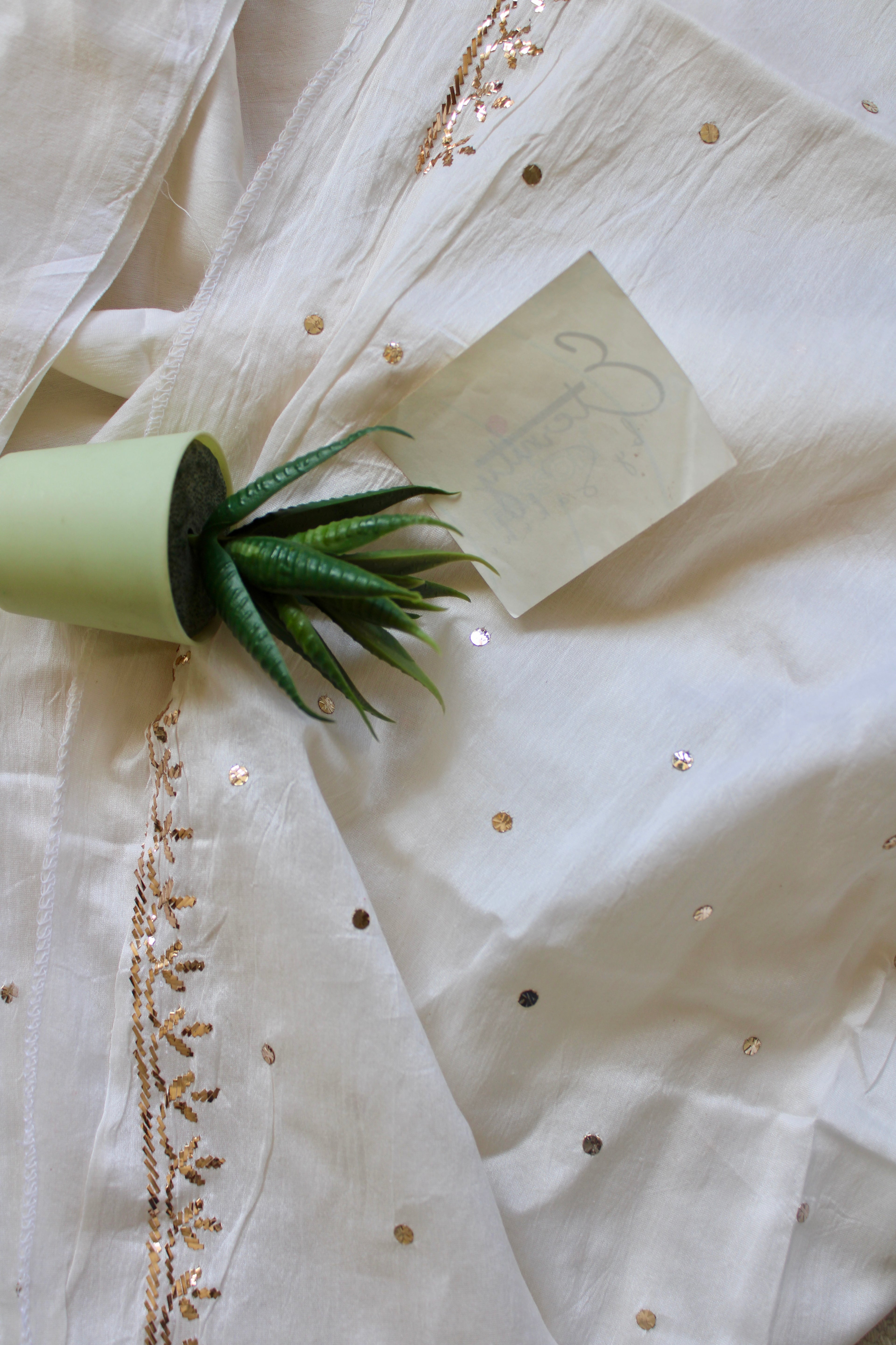 Lucknowi Handcrafted Chanderi Unstitched Mens Kurta Fabric 04