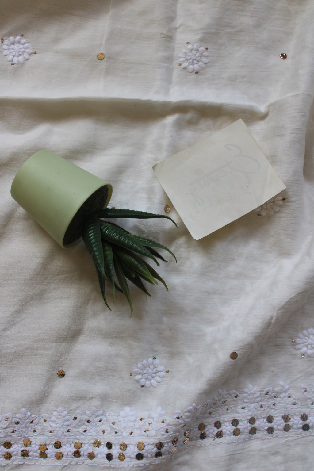 Lucknowi Handcrafted Chanderi Unstitched Mens Kurta Fabric 05