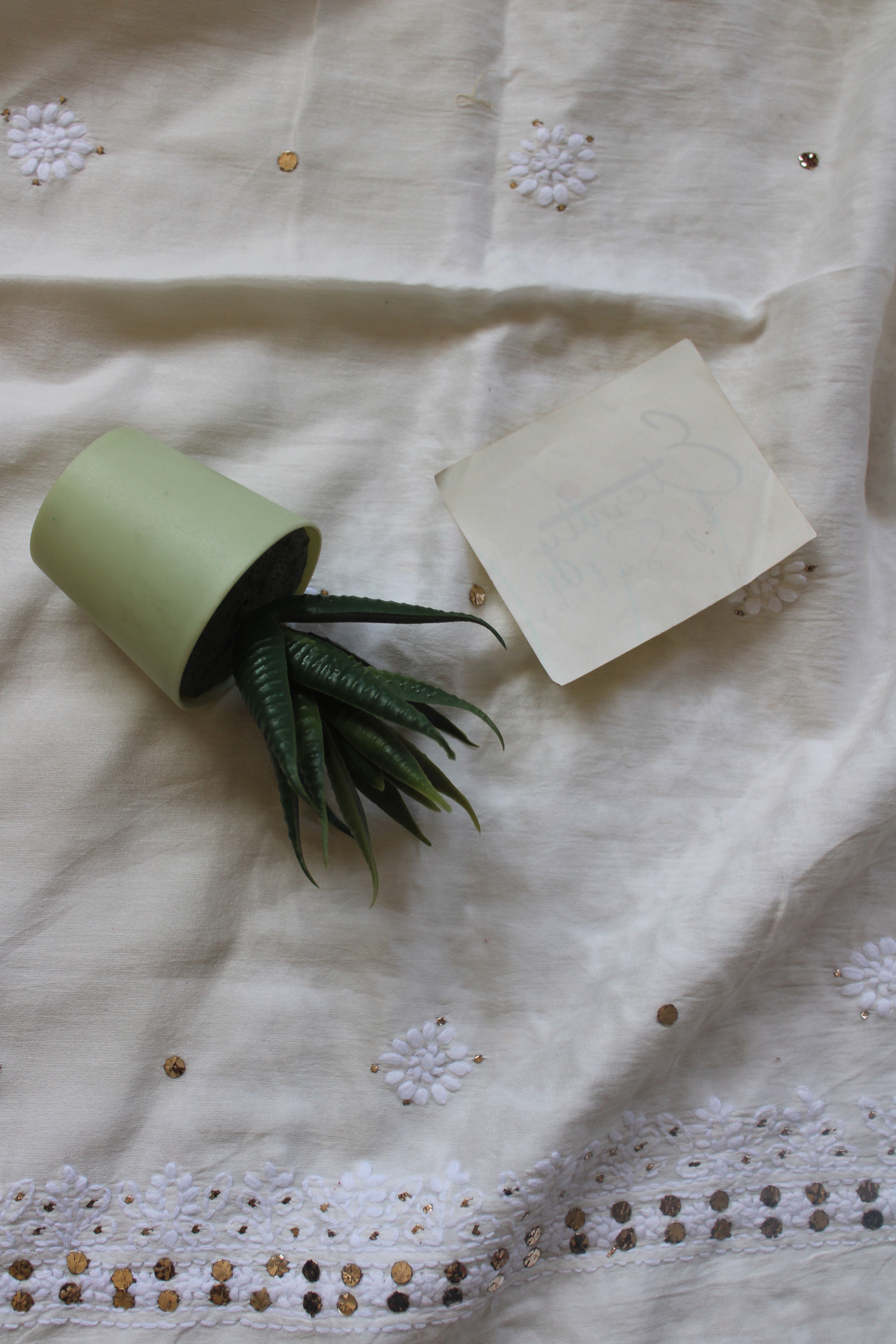 Lucknowi Handcrafted Chanderi Unstitched Mens Kurta Fabric 05