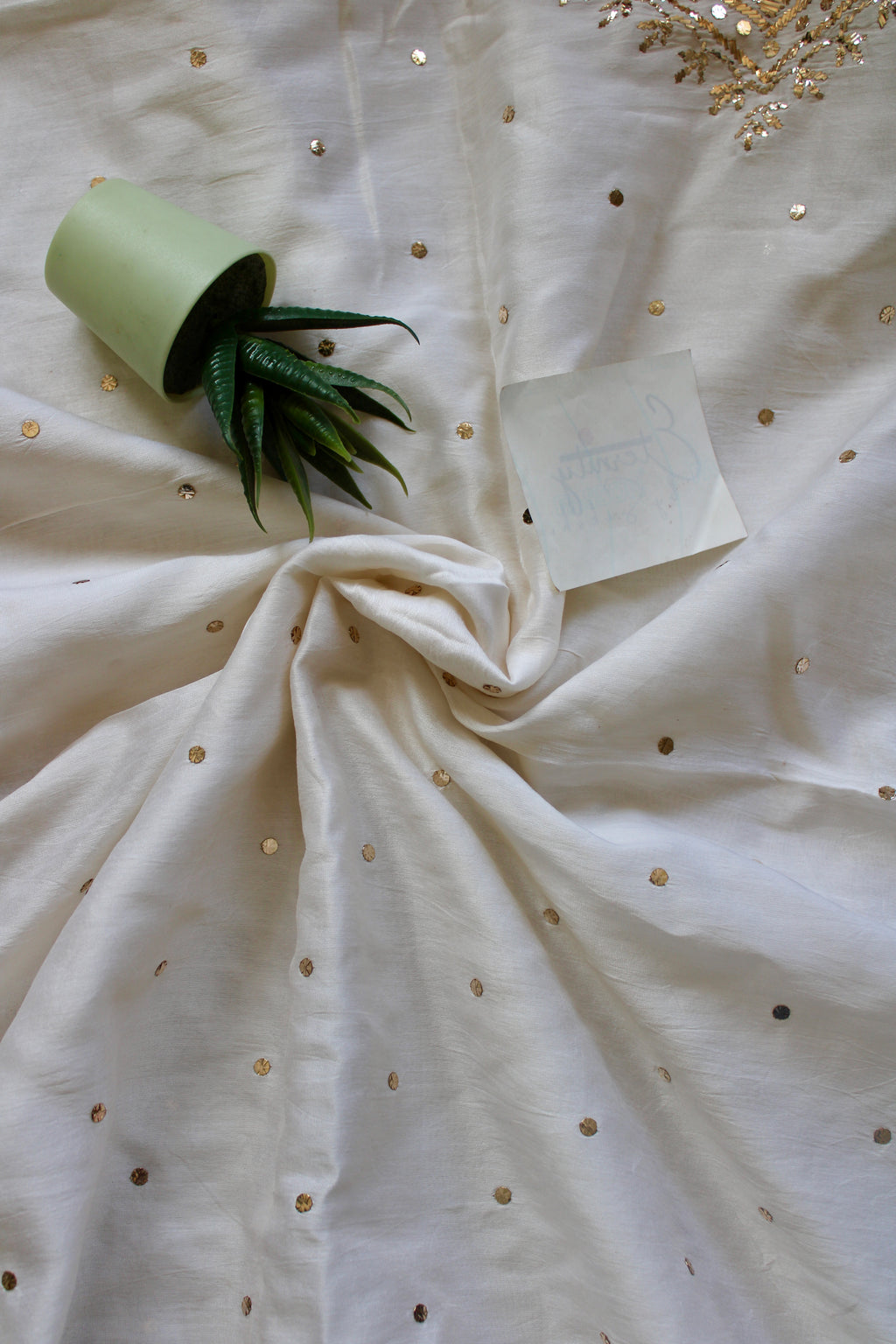 Lucknowi Handcrafted Chanderi Unstitched Mens Kurta Fabric 04