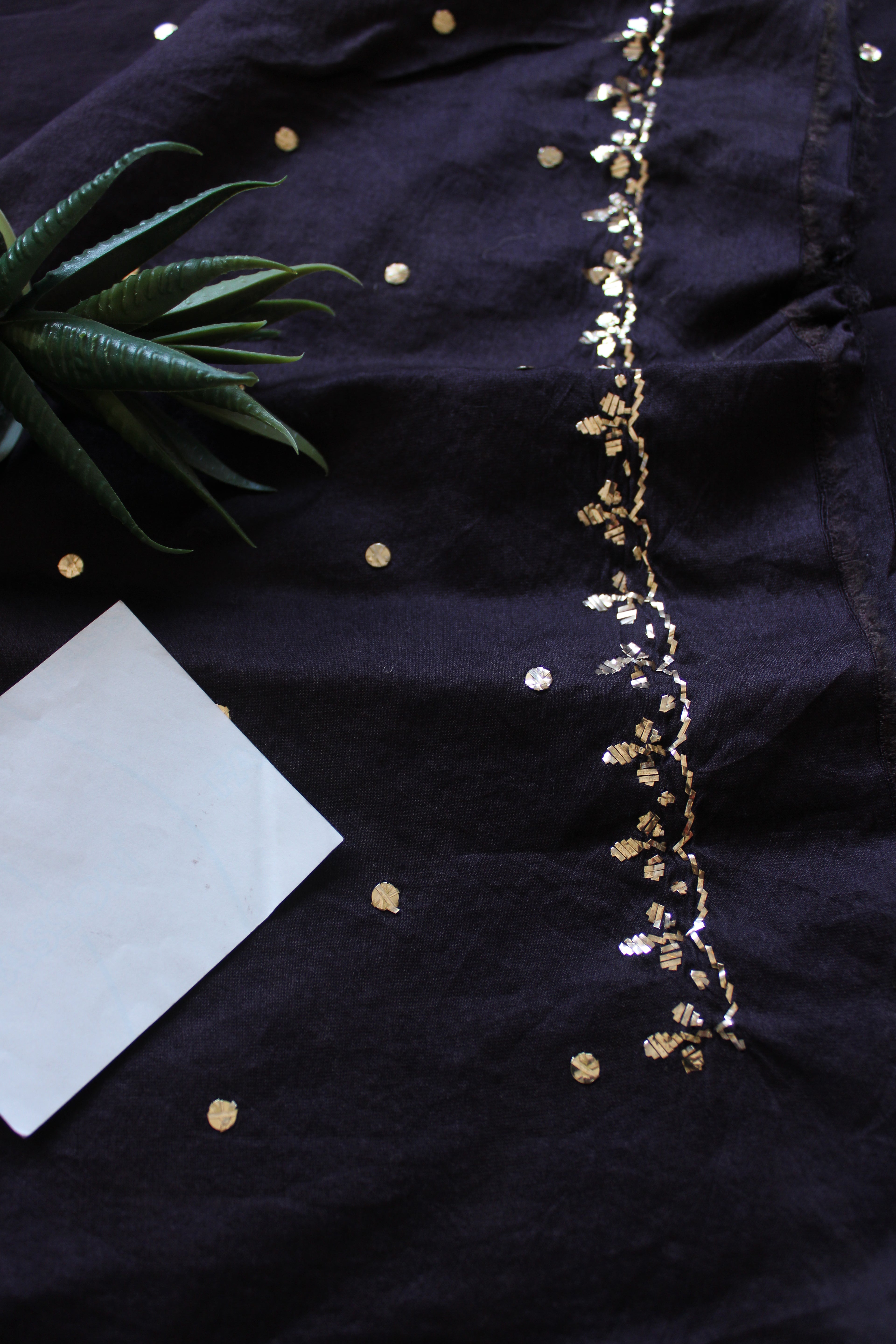 Lucknowi Handcrafted Chanderi Unstitched Mens Kurta Fabric 03