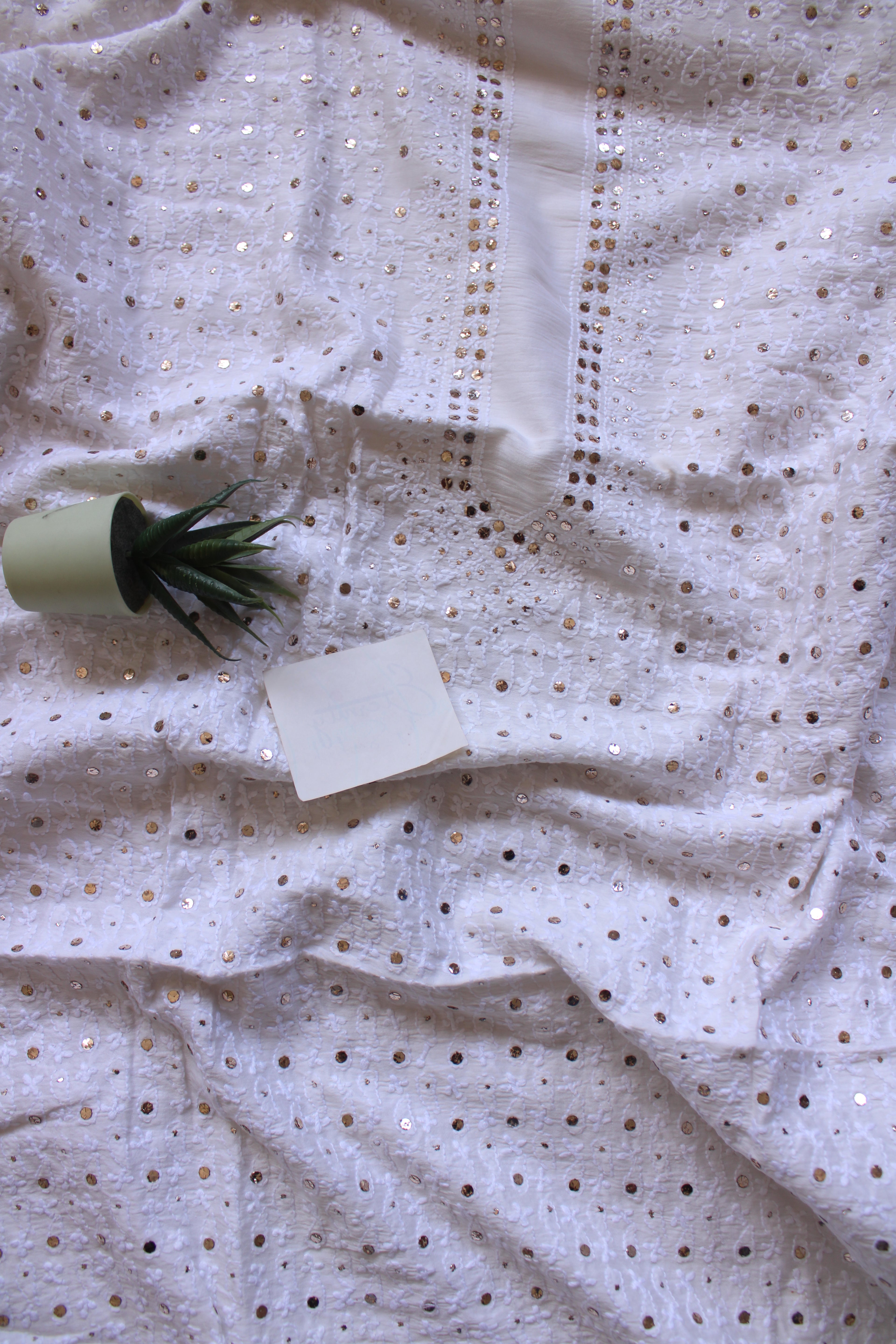 Lucknowi Handcrafted Chanderi Unstitched Mens Kurta Fabric 06