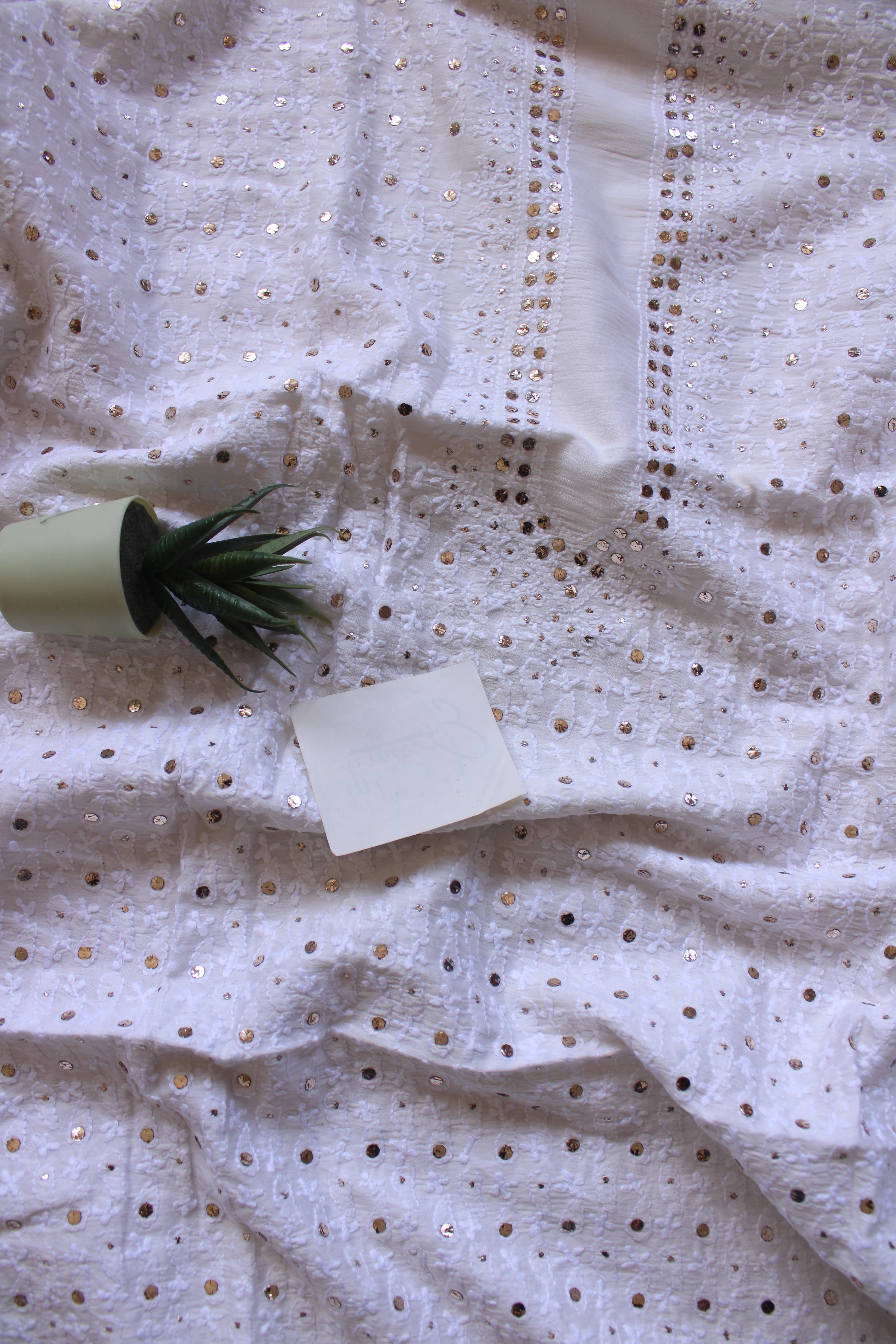 Lucknowi Handcrafted Chanderi Unstitched Mens Kurta Fabric 06