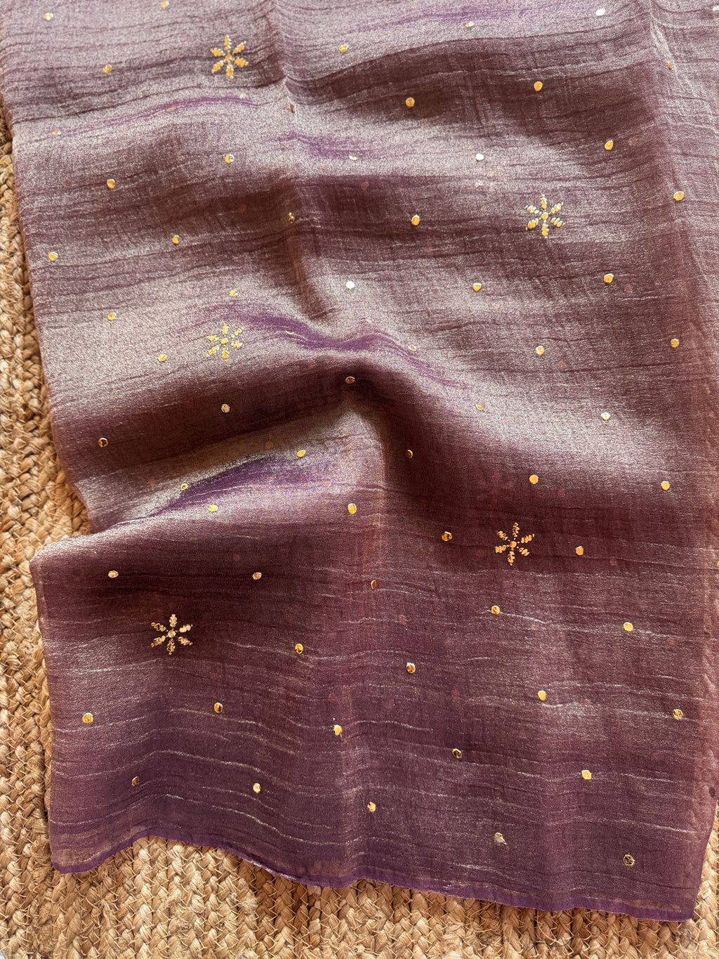 Baigani Crush Tissue Kurta Fabric