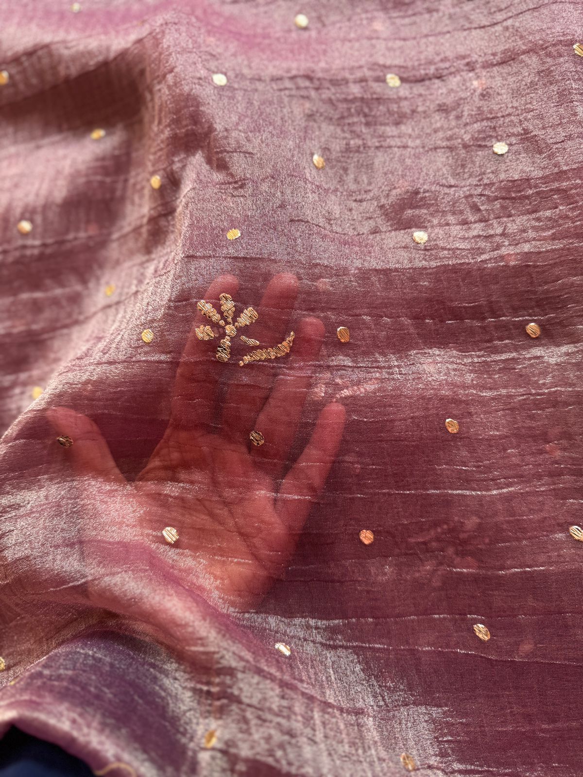 Purple Crush Tissue Kurta Fabric