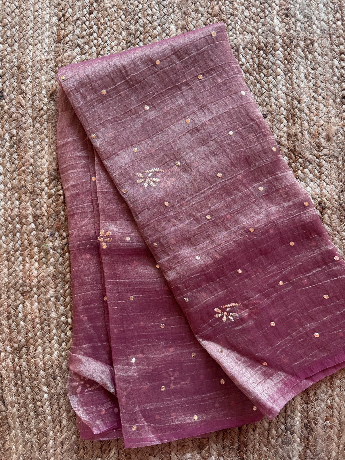 Purple Crush Tissue Kurta Fabric