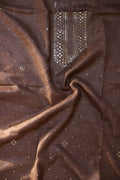 Linen Mud Brown Kurta Fabric