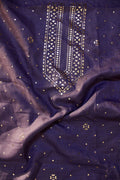 Linen Purple Kurta Fabric
