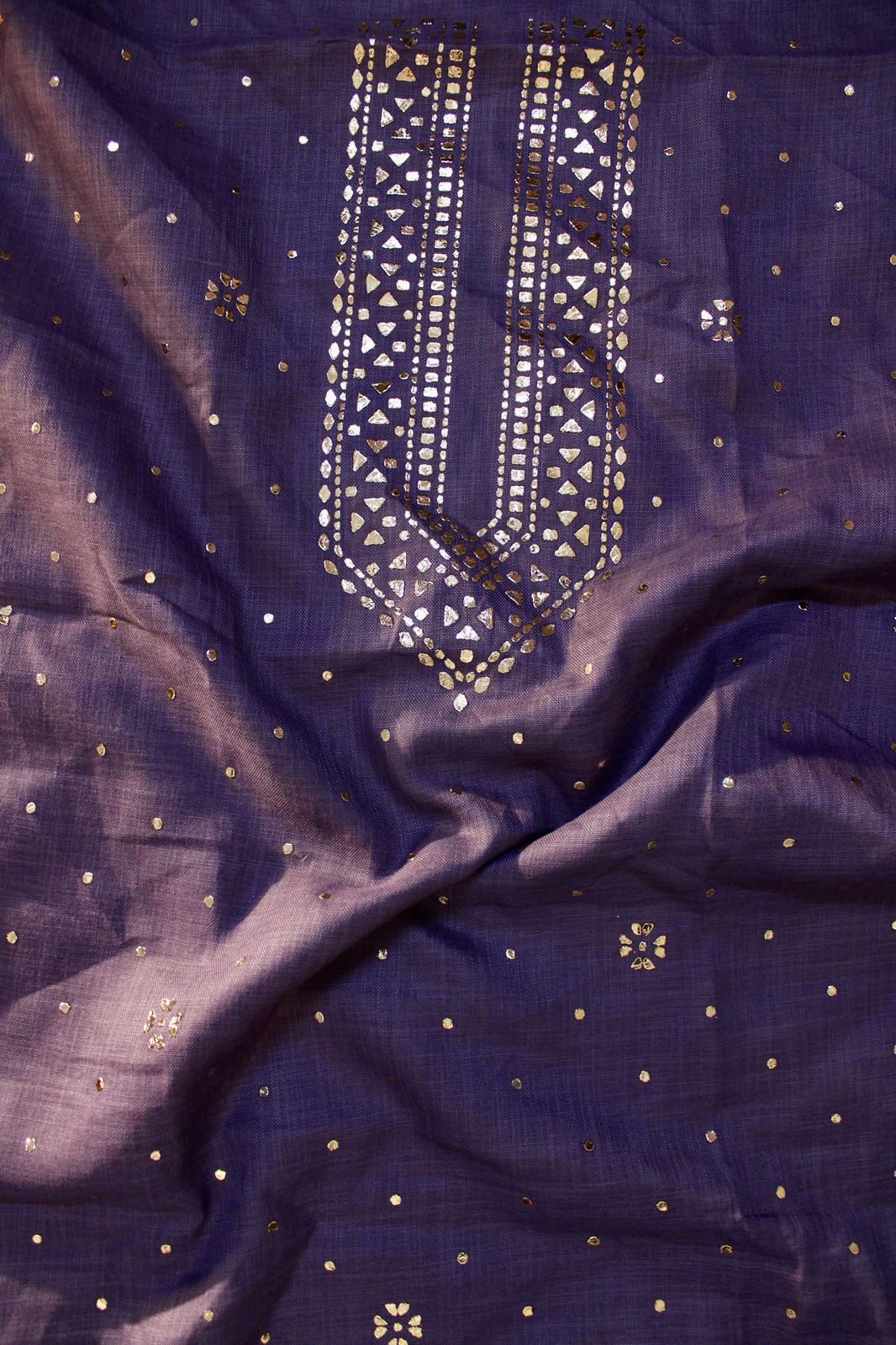 Linen Purple Kurta Fabric