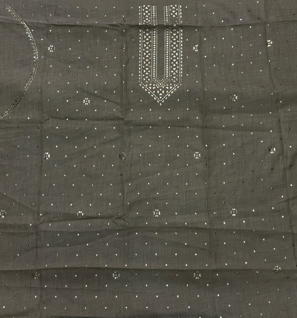 Linen Pista Green Kurta Fabric