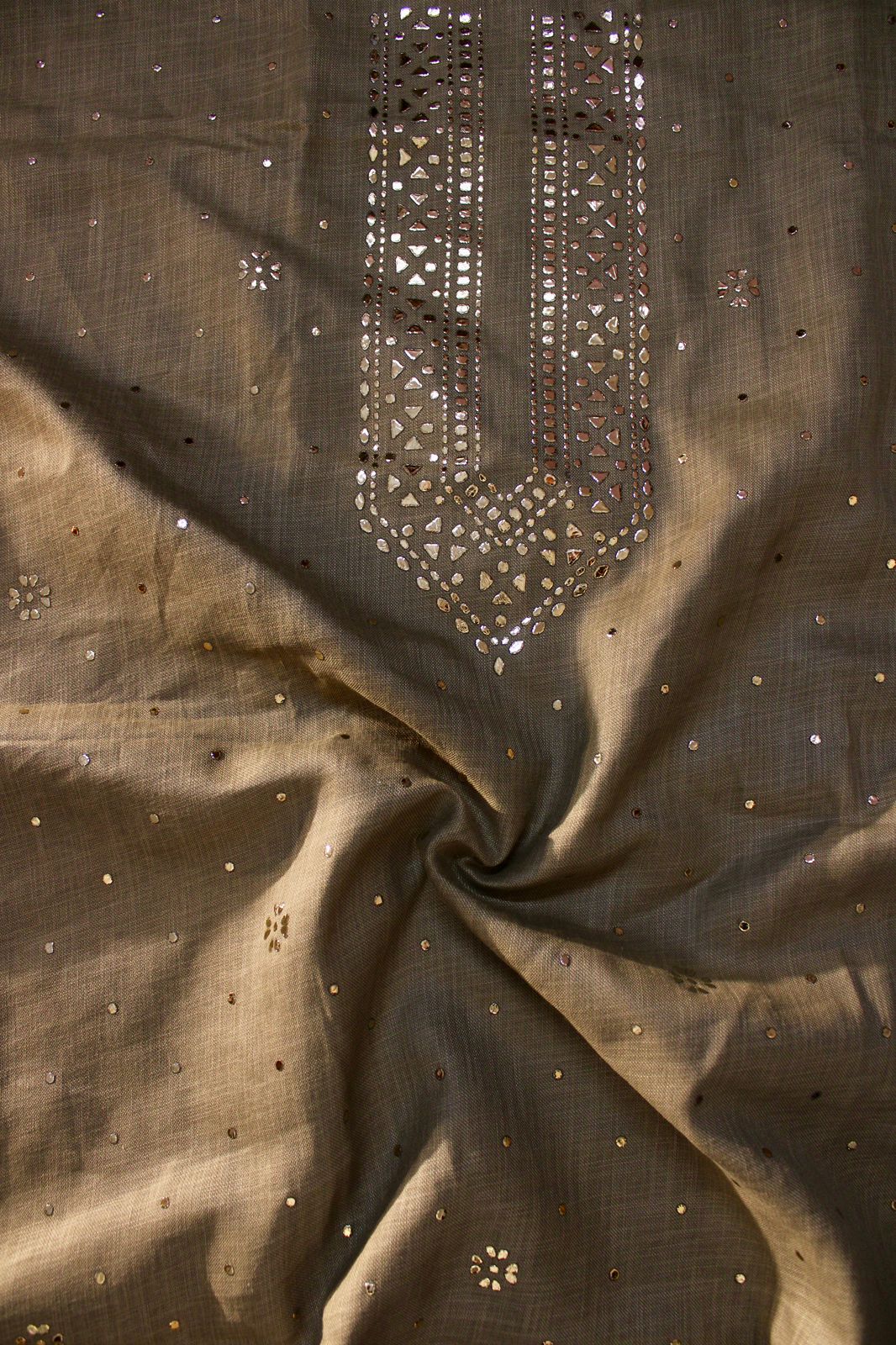 Linen Pista Green Kurta Fabric