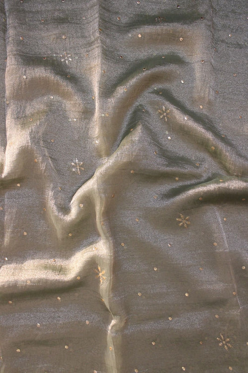 Ivory Crush Tissue Kurta Fabric