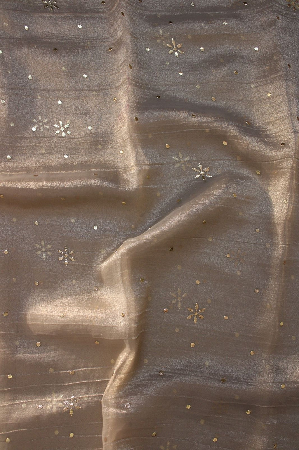 Ivory Crush Tissue Kurta Fabric